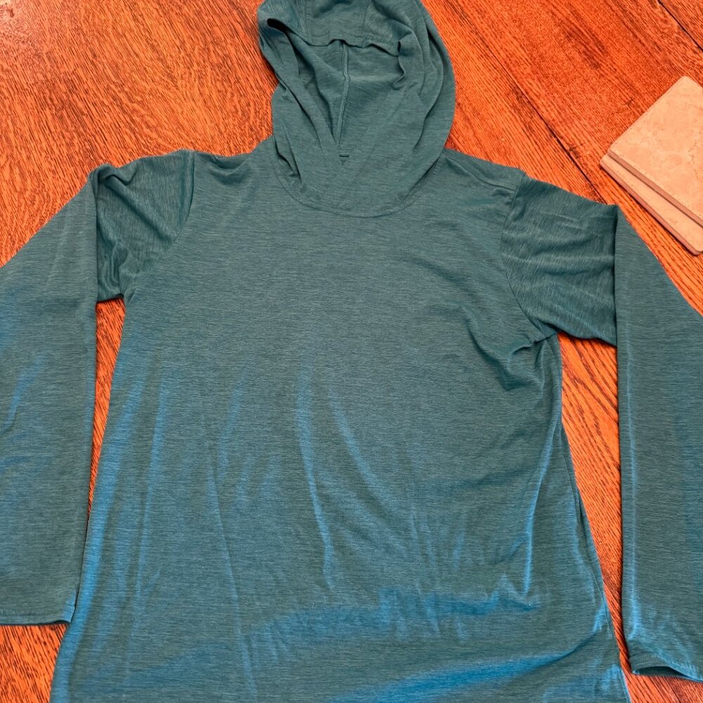 Patagonia Teal Lightweight Hoodied Sunshirt